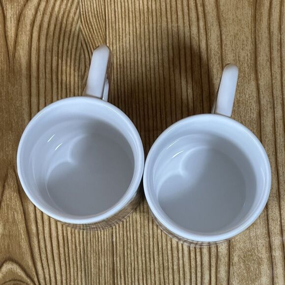 Vintage Alco Fancy Handle Teddy Bear Ceramic Christmas Mug in Box Set Of 2 - Picture 7 of 8